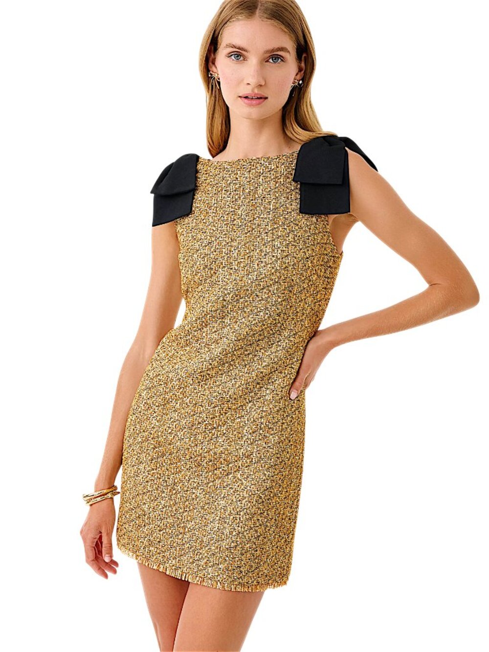 Lilly Pulitzer Cora Skirted Romper in Gold Metallic/Golden Glow NWT - Size 2